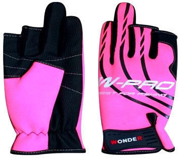 Перчатки без трёх пальцев Wonder Gloves W-Pro WG-FGL р.M (розовые)