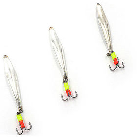 Блесна Яман Листочек малый с тройником (2.5 г) латунь (упаковка - 3 шт)