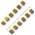 Микробисер Яман Куб (2.8мм) золотой подвеска короткая (упаковка - 12шт)