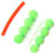 Микробисер Яман Шар (4мм) флуоресцентный зеленый, подвеска короткая (упаковка - 12шт)