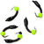 Мормышка вольф. безнасадочная Яман Лесотка №1 7.5мм d-2 мм (0.30г) фц.желтый шар, цв.Черный