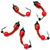 Мормышка вольф. безнасадочная Яман Лесотка №1 фц. красный шар, цв.красный