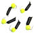 Мормышка безнасадочная Яман Гвоздешарик черный 2мм (0.45г) шарик желтый неон (5шт)