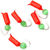 Мормышка безнасадочная Яман Гвоздешарик красный 2мм (0.45г) кошачий глаз зеленый (5шт)