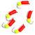 Мормышка безнасадочная Яман Гвоздешарик красный 2мм (0.45г) шарик желтый неон (5шт)