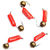 Мормышка безнасадочная Яман Гвоздешарик красный 2мм (0.45г) шарик латунный (5шт)