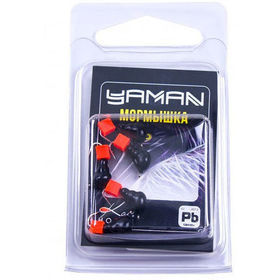 Мормышка безнасадочная Яман Муравей с ушком (0.45г) кубик красный (упаковка - 5шт)