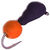 Мормышка безнасадочная Яман Муравей с ушком матовый шоколад (0.6г) шарик оранжевый неон (5шт)