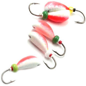 Мормышка литая Яман Жучок (0.5г) кр. Kumho №27 фц. красный с/накопит (5шт)