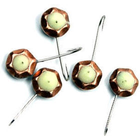 Мормышка паяная Яман Бриллиант фосфор (0.69г) медь (5шт)