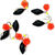 Мормышка вольф безнасад Яман Овсинка с латун коронкой 4мм/1.1г подвеска икринка оранж