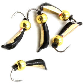 Мормышка вольфрамовая безнасадочная Яман Гвоздик №2(w) (0.45г) латунный шар латунь (5шт)