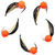 Мормышка вольфрамовая безнасадочная Яман Капелька №2 (0.50г) фц.красный шар латунь (5шт)