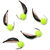 Мормышка вольфрамовая безнасадочная Яман Капелька №2 (0.50г) фц.желтый шар медь (5шт)