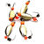 Мормышка вольфрамовая безнасадочная Яман Нимфа Коза широкая №3 (0.7г) латунь