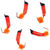Мормышка вольфрамовая безнасадочная Яман Ручейник №3 (0.45г) фц.красный кубик цв.красный (5шт)