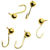 Мормышка вольфрамовая точеная Яман Дробь с ушком №3 (0.3г) золото (5шт)