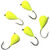 Мормышка вольфрамовая точеная Яман Капля с ушком №5 (1.8г) желтый (5шт)