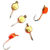 Мормышка вольфрамовая Яман Таблетка с ушком №3 (0.2г) оранж.-золото (5шт)