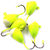 Мормышка Яман капля с ушком (0.3г) цв.01, с фосф. пяткой (5шт)