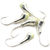 Мормышка Яман уралка с отверстием (1г) Silver Plated/фосфорная пятка (5шт)
