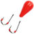 Приманка Балда Яман Булава-5 с плавающими крючками (25г) флуоресцентный красный