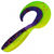 Твистер Yaman Pro Mermaid Tail р.3 inch (7.62 см) 26 Violet Chartreuse (упаковка - 10 шт)