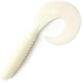 Твистер Yaman Pro Spiral р.3,5 inch (8.89 см) 01 White (упаковка - 10 шт)