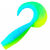Твистер Yaman Pro Spry Tail р.1,5 inch (3.81 см) 18 Ice Chartreuse (упаковка - 10 шт)