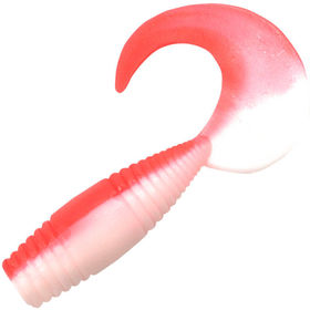 Твистер Yaman Pro Spry Tail р.3 inch (7.62 см) 27 Red White (упаковка - 8 шт)