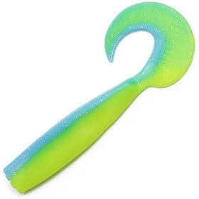 Твистер Yaman Lazy Tail Shad 5inch (12.7см) 18-Ice Chartreuse (упаковка - 4шт)
