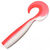 Твистер Yaman Lazy Tail Shad 7inch (17.78см) 27-Red White (упаковка - 3шт)