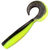 Твистер Yaman Lazy Tail Shad 7inch (17.78см) 32-Black Red Flake/Chartreuse (упаковка - 3шт)