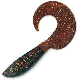 Твистер Yaman Mermaid Tail 5inch (12.7см) 09-Motor Oil (упаковка - 5шт)