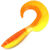 Твистер Yaman Mermaid Tail 3inch (7.62см) 25-Sunshine (упаковка - 10шт)