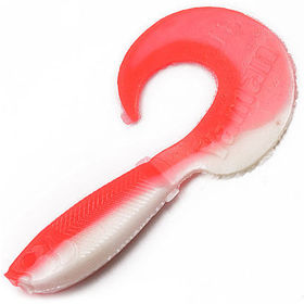 Твистер Yaman Mermaid Tail 5inch (12.7см) 27-Red White (упаковка - 5шт)