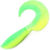 Твистер Yaman Mermaid Tail 3inch (7.62см) 30-Lime Chartreuse (упаковка - 10шт)
