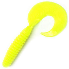Твистер Yaman Spiral 6inch (15.24см) 02-Chartreuse (упаковка - 4шт)