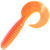 Твистер Yaman Spiral 3.5inch (8.89см) 03-Carrot gold flake (упаковка - 10шт)