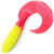 Твистер Yaman Spiral 6inch (15.24см) 06-Chartreuse red tail (упаковка - 4шт)