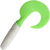 Твистер Yaman Spiral 3.5inch (8.89см) 22-White lime tail (упаковка - 10шт)