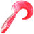 Твистер Yaman Spiral 3.5inch (8.89см) 27-Red White (упаковка - 10шт)