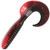 Твистер Yaman Spiral 5inch (12.7см) 33-Black Red Flake/Red (упаковка - 5шт)