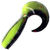 Твистер Yaman Spry Tail 1.5inch (3.81см) 32-Black Red Flake/Chartreuse (упаковка - 10шт)
