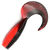 Твистер Yaman Spry Tail 2inch (5.08см) 33-Black Red Flake/Red (упаковка - 10шт)