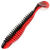 Виброхвост Yaman Arris Shad 5.5inch (13.97см) 33-Black Red Flake/Red (упаковка - 4шт)
