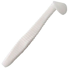 Виброхвост Yaman Flatter Shad 4inch (10.16см) 01-White (упаковка - 5шт)