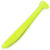 Виброхвост Yaman Flatter Shad 4inch (10.16см) 02-Chartreuse (упаковка - 5шт)