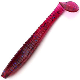 Виброхвост Yaman Flatter Shad 4inch (10.16см) 04-Grape (упаковка - 5шт)