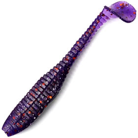 Виброхвост Yaman Flatter Shad 4inch (10.16см) 08-Violet (упаковка - 5шт)